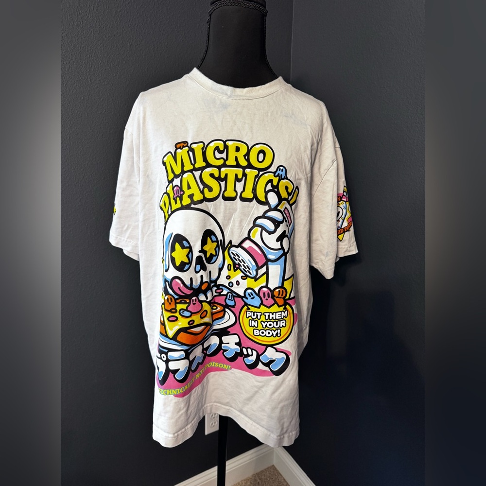 Kids T-Shirt - White with Multicolor Graphic